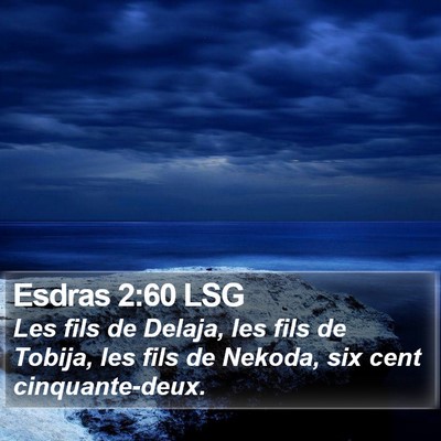 Esdras 2:60 LSG Bible Verse Image