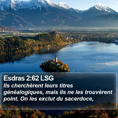 Esdras 2:62 LSG Bible Verse Image