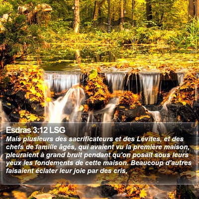 Esdras 3:12 LSG Bible Verse Image