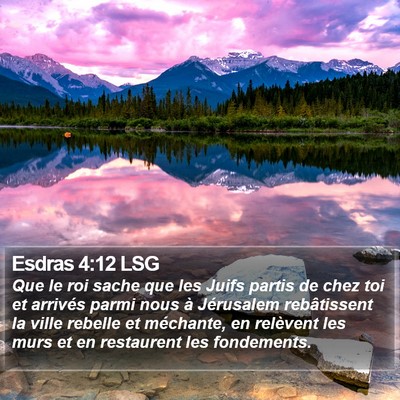 Esdras 4:12 LSG Bible Verse Image
