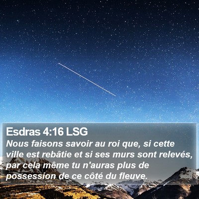 Esdras 4:16 LSG Bible Verse Image