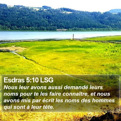 Esdras 5:10 LSG Bible Verse Image