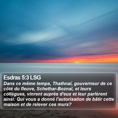 Esdras 5:3 LSG Bible Verse Image