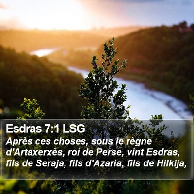 Esdras 7:1 LSG Bible Verse Image