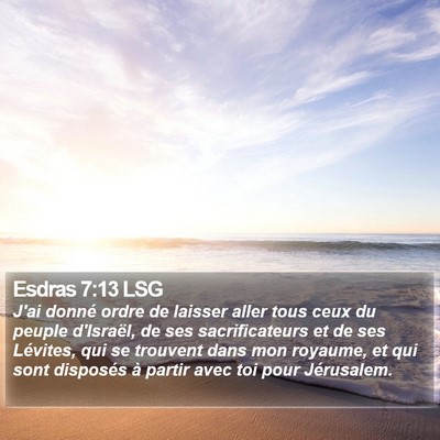 Esdras 7:13 LSG Bible Verse Image