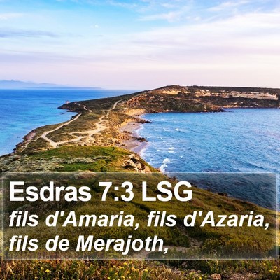 Esdras 7:3 LSG Bible Verse Image
