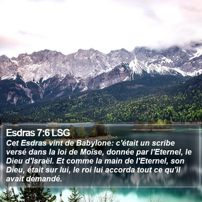 Esdras 7:6 LSG Bible Verse Image