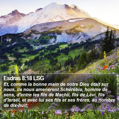 Esdras 8:18 LSG Bible Verse Image