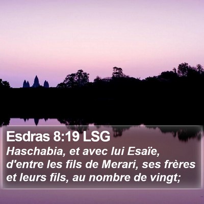 Esdras 8:19 LSG Bible Verse Image