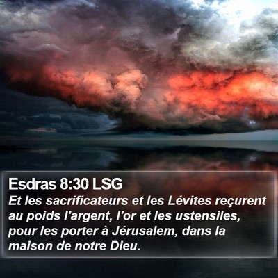 Esdras 8:30 LSG Bible Verse Image