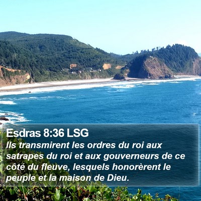Esdras 8:36 LSG Bible Verse Image