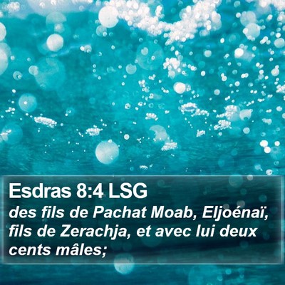 Esdras 8:4 LSG Bible Verse Image