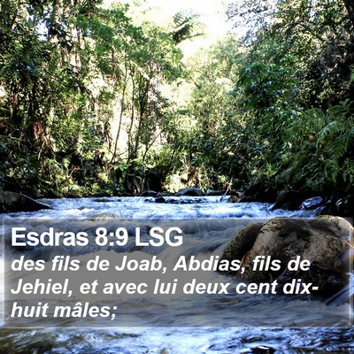 Esdras 8:9 LSG Bible Verse Image
