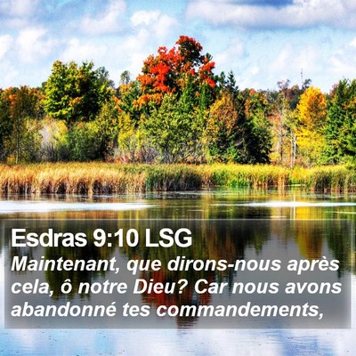 Esdras 9:10 LSG Bible Verse Image