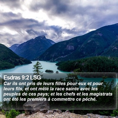 Esdras 9:2 LSG Bible Verse Image
