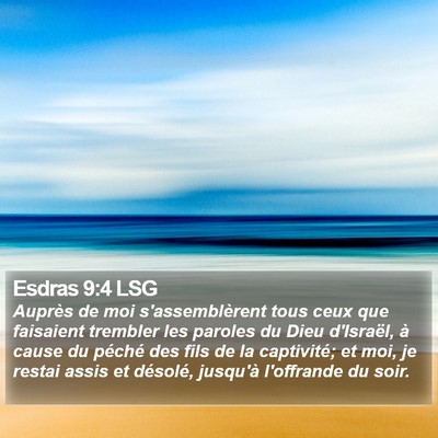 Esdras 9:4 LSG Bible Verse Image