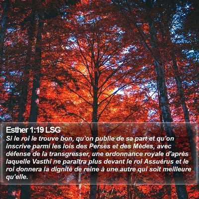 Esther 1:19 LSG Bible Verse Image