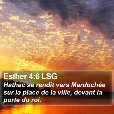 Esther 4:6 LSG Bible Verse Image
