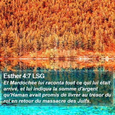 Esther 4:7 LSG Bible Verse Image