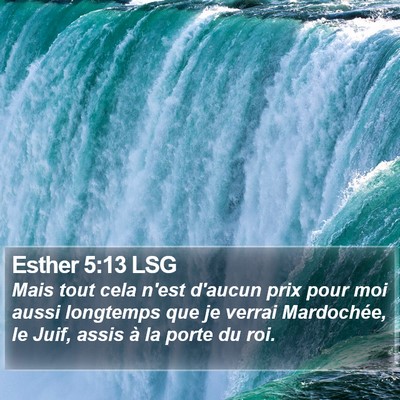 Esther 5:13 LSG Bible Verse Image