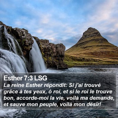 Esther 7:3 LSG Bible Verse Image
