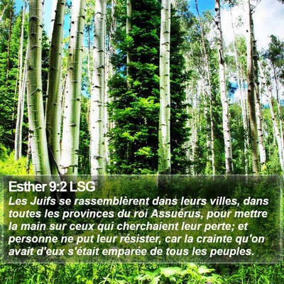 Esther 9:2 LSG Bible Verse Image