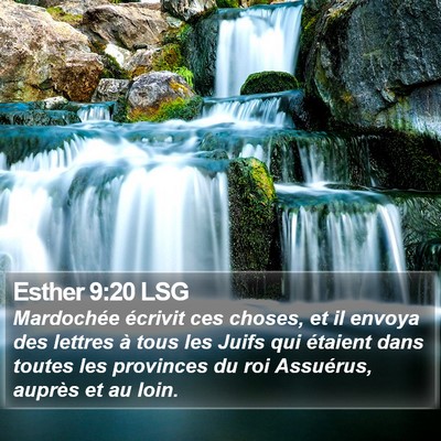 Esther 9:20 LSG Bible Verse Image