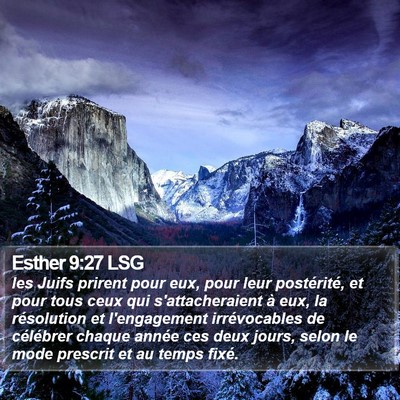 Esther 9:27 LSG Bible Verse Image