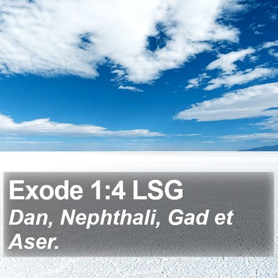 Exode 1:4 LSG Bible Verse Image