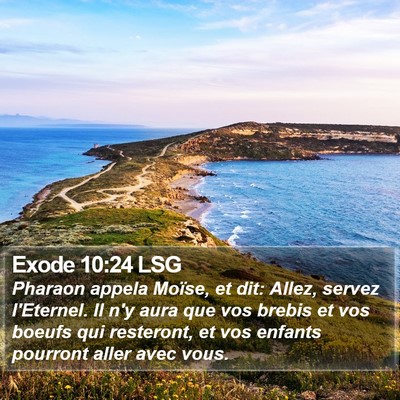 Exode 10:24 LSG Bible Verse Image