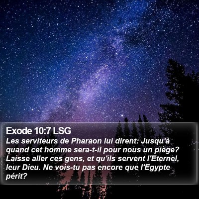 Exode 10:7 LSG Bible Verse Image
