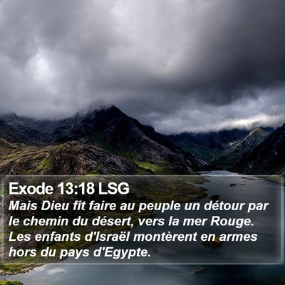 Exode 13:18 LSG Bible Verse Image