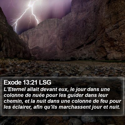 Exode 13:21 LSG Bible Verse Image