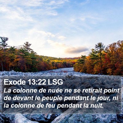 Exode 13:22 LSG Bible Verse Image