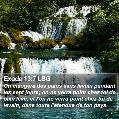 Exode 13:7 LSG Bible Verse Image