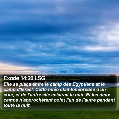 Exode 14:20 LSG Bible Verse Image