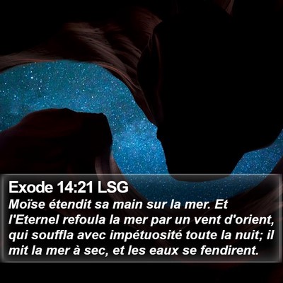 Exode 14:21 LSG Bible Verse Image
