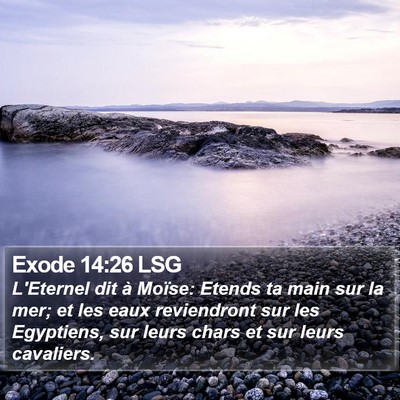 Exode 14:26 LSG Bible Verse Image
