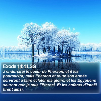 Exode 14:4 LSG Bible Verse Image