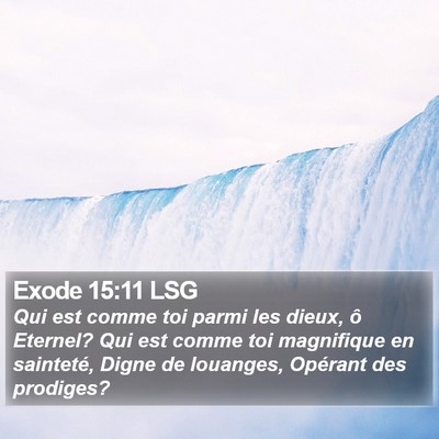Exode 15:11 LSG Bible Verse Image