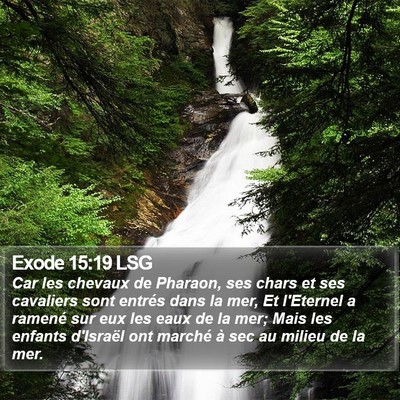 Exode 15:19 LSG Bible Verse Image
