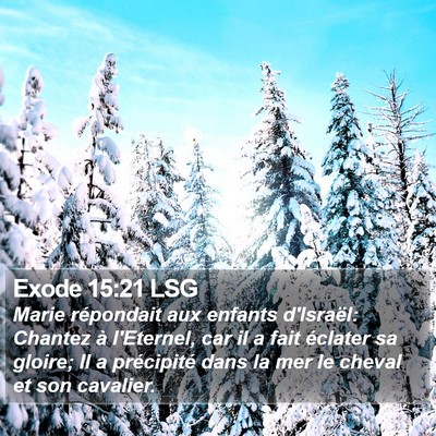 Exode 15:21 LSG Bible Verse Image