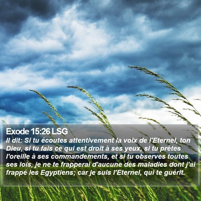 Exode 15:26 LSG Bible Verse Image