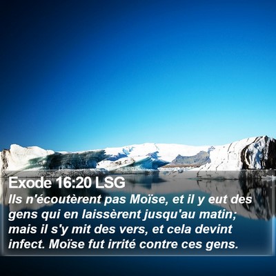 Exode 16:20 LSG Bible Verse Image