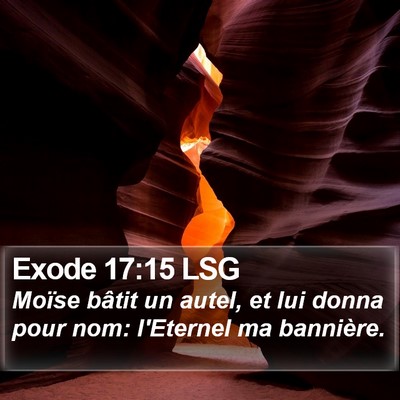 Exode 17:15 LSG Bible Verse Image