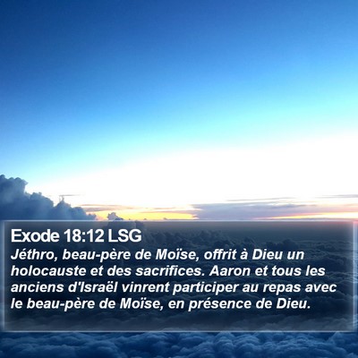 Exode 18:12 LSG Bible Verse Image