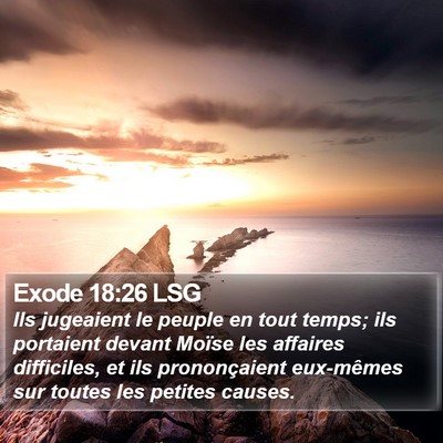 Exode 18:26 LSG Bible Verse Image