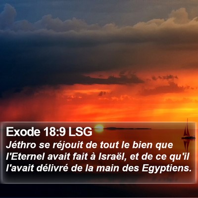 Exode 18:9 LSG Bible Verse Image