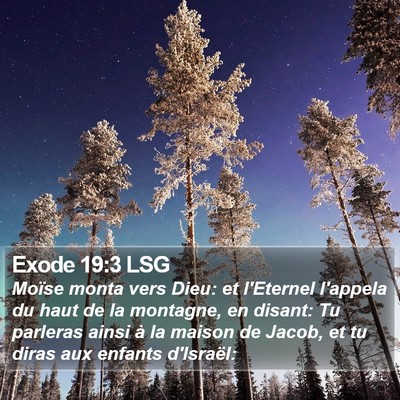 Exode 19:3 LSG Bible Verse Image