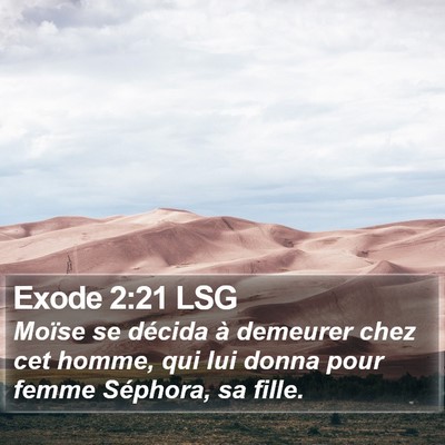 Exode 2:21 LSG Bible Verse Image